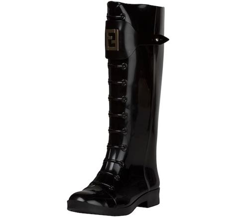 bottes de pluie fendi|fendi leather boots.